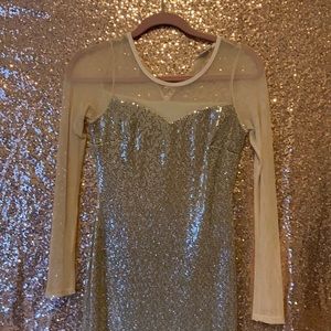 Beige Long sleeve Dress